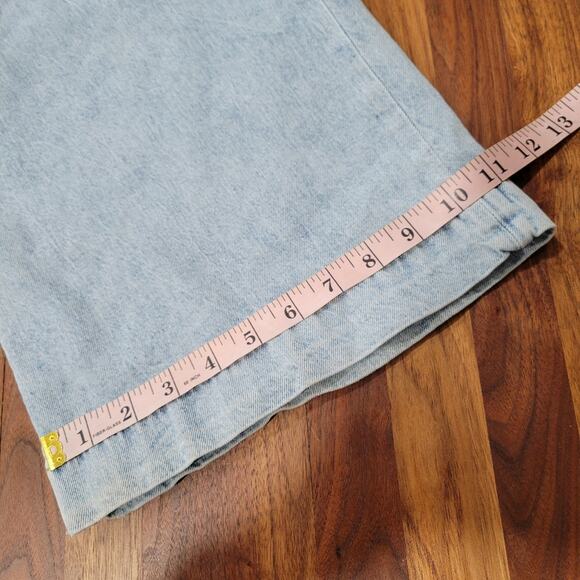 On 34 Sailor Jeans Sailor Buttons At Sides High Rise Wide Leg Size 16/33 - Picture 10 of 12